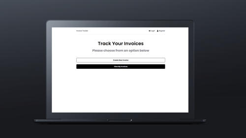Invoice Tracker App Screenshot